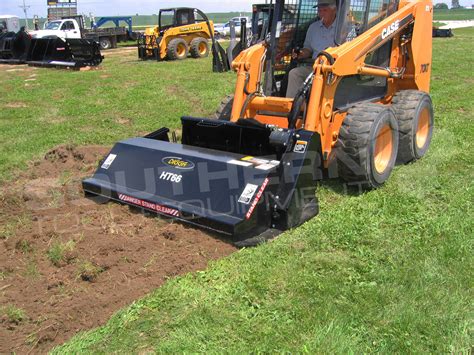 tiller attachment for skid loader